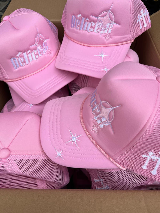 Pink/White Truckeur caps